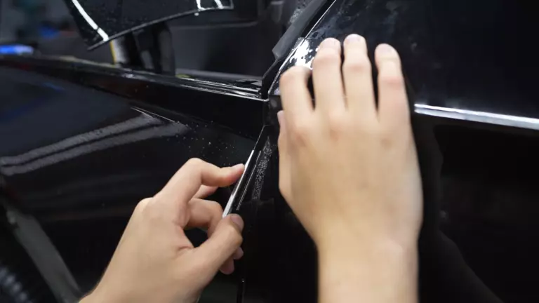 Оклейка переднего крыла Audi Q5-6