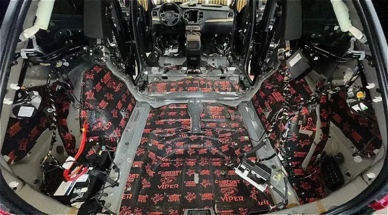 шумоизоляция пола вольво C90 2022-2